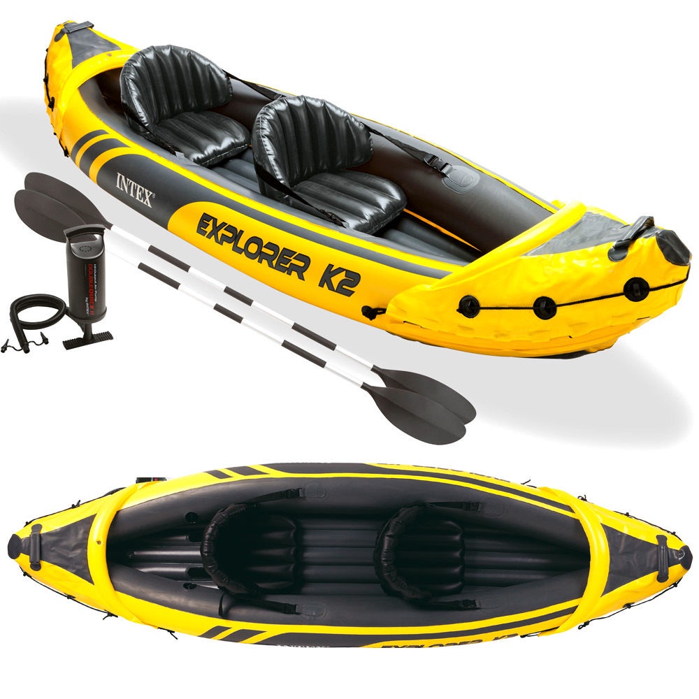 Jual Termurah Perahu Karet Explorer K2 Kayak Set With Paddles & Pump Intex 68307 Kapal Boat Limited | Shopee Indonesia