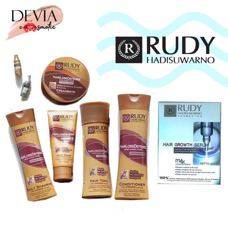 RUDY HADISUWARNO LOSS DEFENSE HAIR MASK, SHAMPOO, HAIR GROWTH SERUM