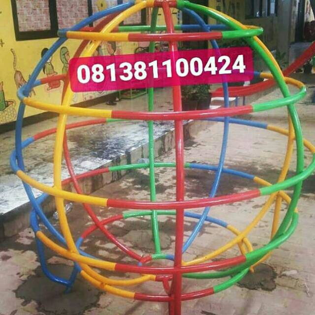 Jual Mainan Panjatan Anak Tk Dan Paud Bola Dunia Ape Luar Mainan Besi Free Ongkir Jkt | Shopee Indonesia