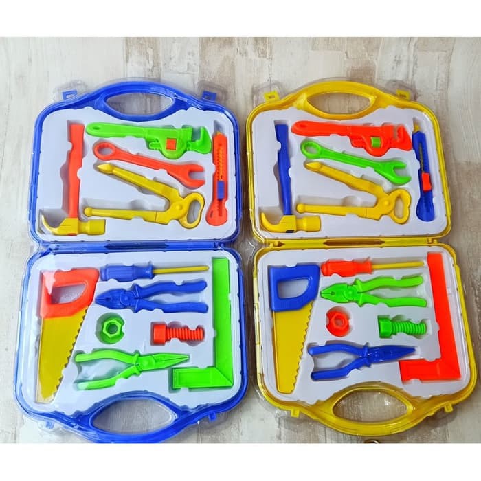 Jual Mainan Alat Tukang Le-6 / Mainan Anak Alat Tukang Set Koper / Mainan Perkakas Tukang / Tool Set | Shopee Indonesia