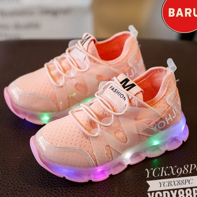 M JORDAN TERLARIS!! Sepatu Anak Lampu Sekolah Laki Perempuan Olahraga