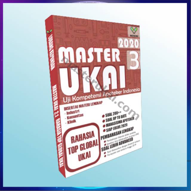 PRODUK ORI Buku MASTER UKAI 3.0 2020 FARMASI APOTEKER Shopee