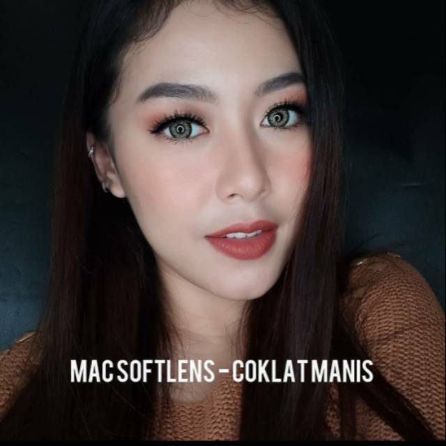 Jual Softlens X2 Mac Coklat Manis / Soflens Mac Murah / Soflen Surabaya / Exoticon / Softlens Murah | Shopee Indonesia