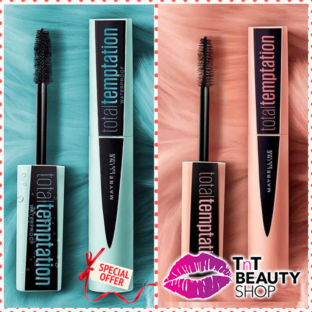 Jual Maybelline Total Temptation Mascara Waterproof Blue Pink Shopee Indonesia