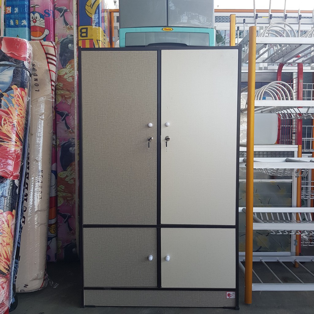 Jual KRENDY Lemari Pakaian+Hanger Executive Anak Bahan Serbuk Kayu