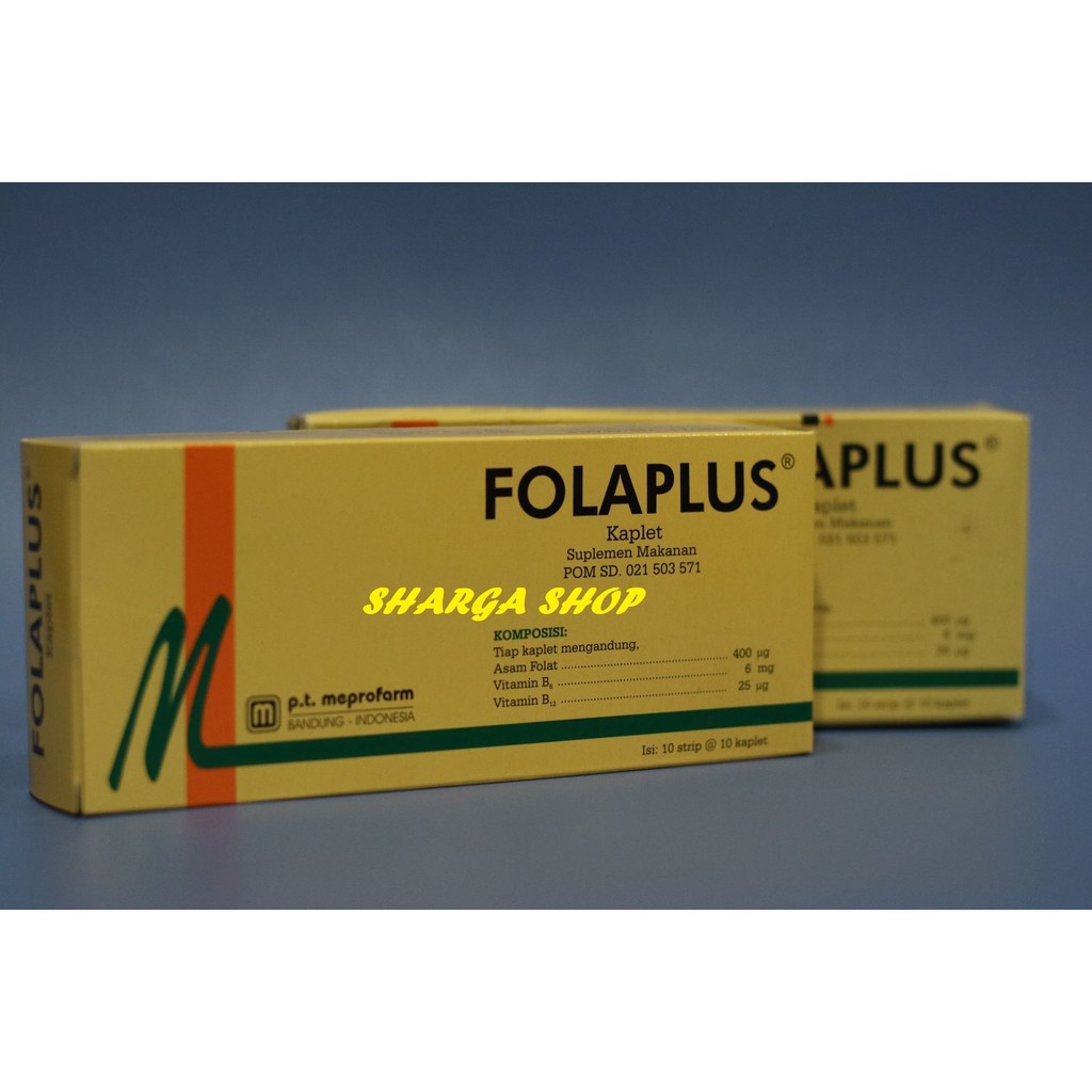 Asam Folat dengan B Complex / Folaplus / Folavit - 30 Tablet | Shopee  Indonesia
