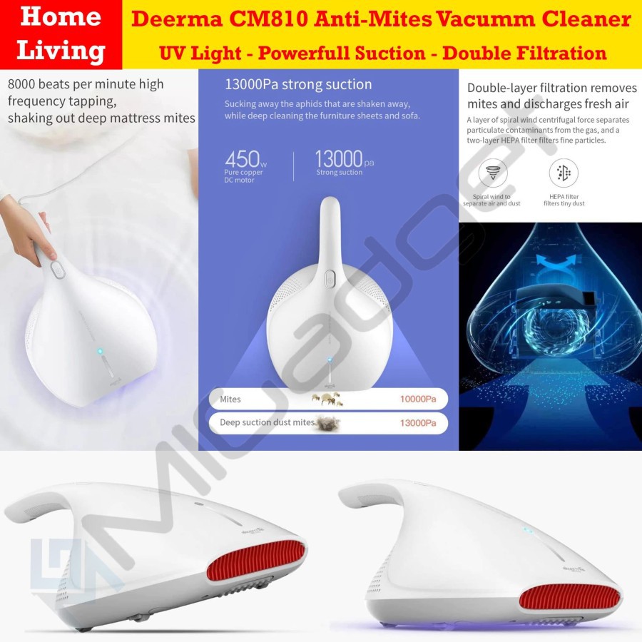 Jual Deerma CM800 CM810 Vacuum Cleaner Dust Mite Penyedot Tungau
