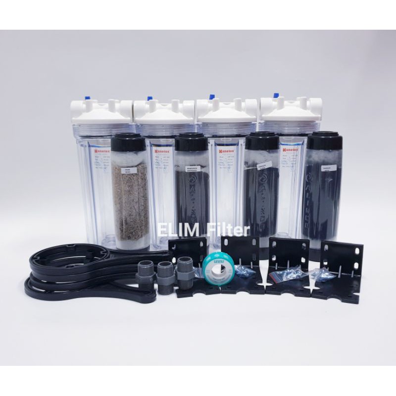 Filter Air Sumur Air Tanah BEST 4 Housing 4 Tahap REFILLABLE