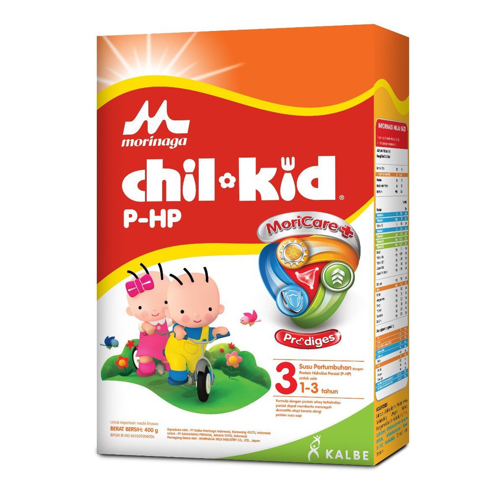 Morinaga Chil Kid PHP 3 400gr Susu Khusus Alergi