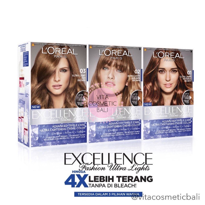 Jual Loreal Paris Excellence Fashion Ultra Lights / Loreal semir