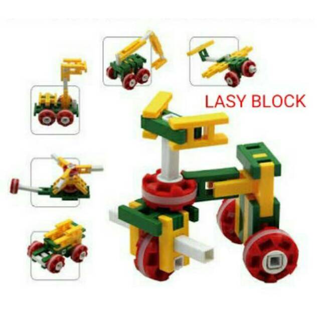 Jual Creative Block Lasy Tas - Block - Mainan - Puzzle - Edukasi - Bongkar Pasang - Kreativitas Anak | Shopee Indonesia
