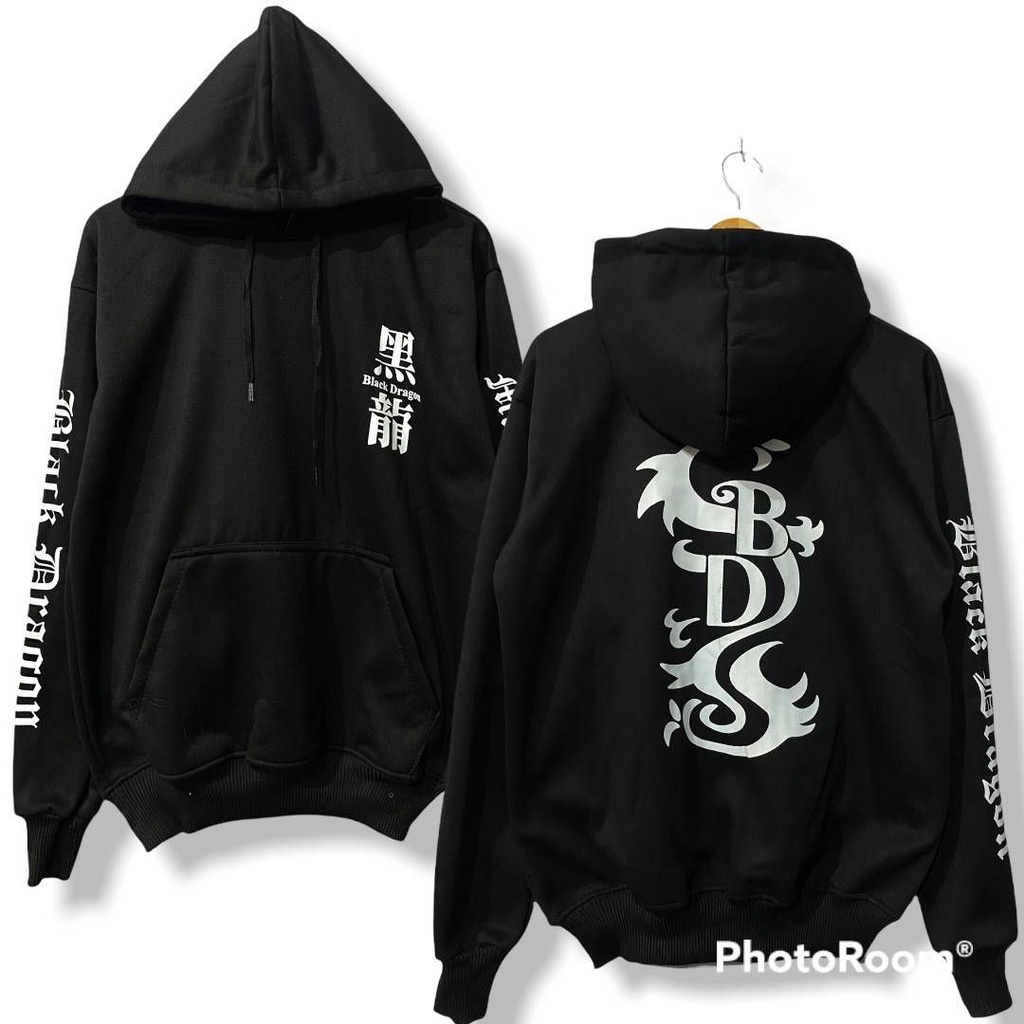 Jual JAKET HOODIE TOKYO REVENGERS TEAM BLACK DRAGON TOUMAN TOKYO MANJI / SWEATER TOKYO REVENGERS