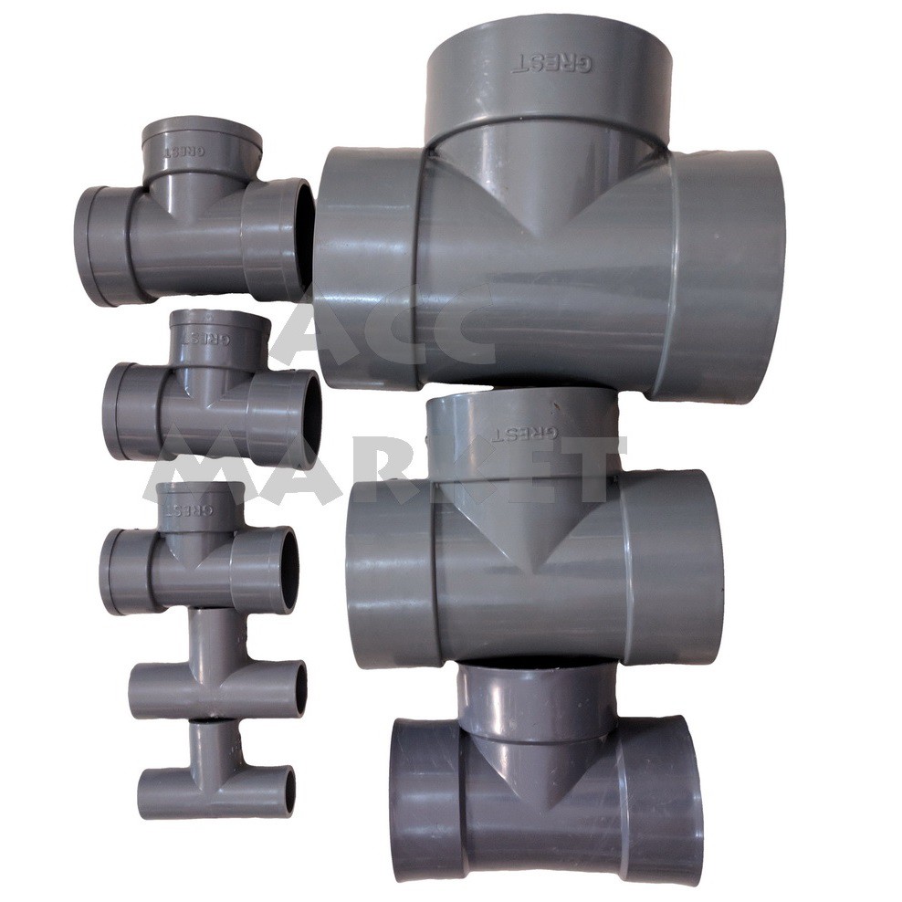Tee Polos Sambungan Pipa 3 4 Inch PVC Faucet Fitting T Paralon Shopee