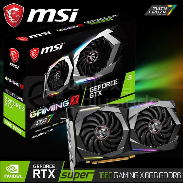 Jual Vga Msi Nvidia Geforce Gtx 1660 Super Gaming X 6Gb Gddr6 | Shopee Indonesia