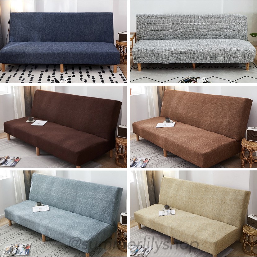 Elastic Sofa Bed Cover Plain / Sarung Tutup Sofa Bed Polos Grid