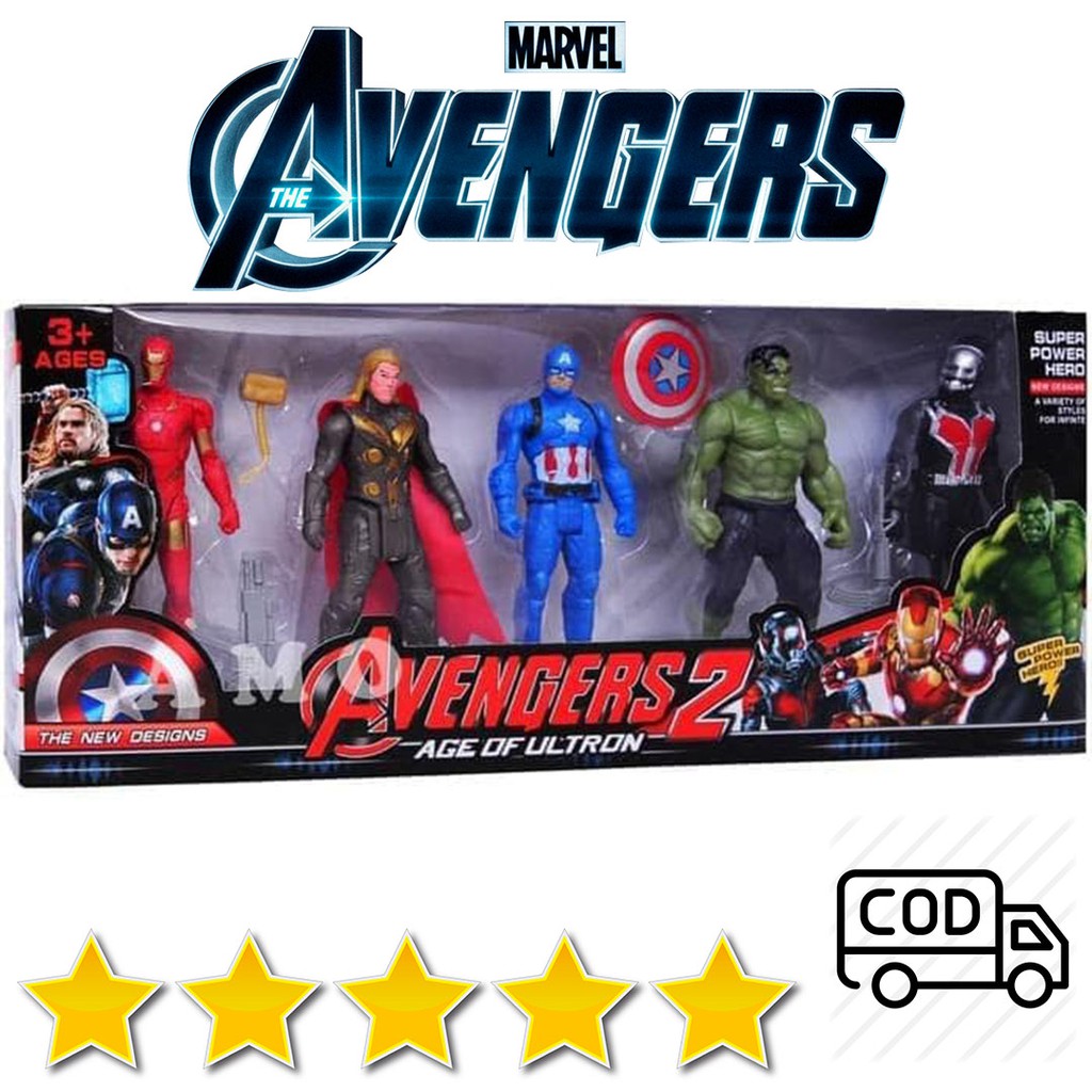 Jual Mainan Anak Avengers 1 Box Isi 5 Figure Bisa Buat Kado Anak Laki2 Harga Murah Tapi Terlihat Premium | Shopee Indonesia