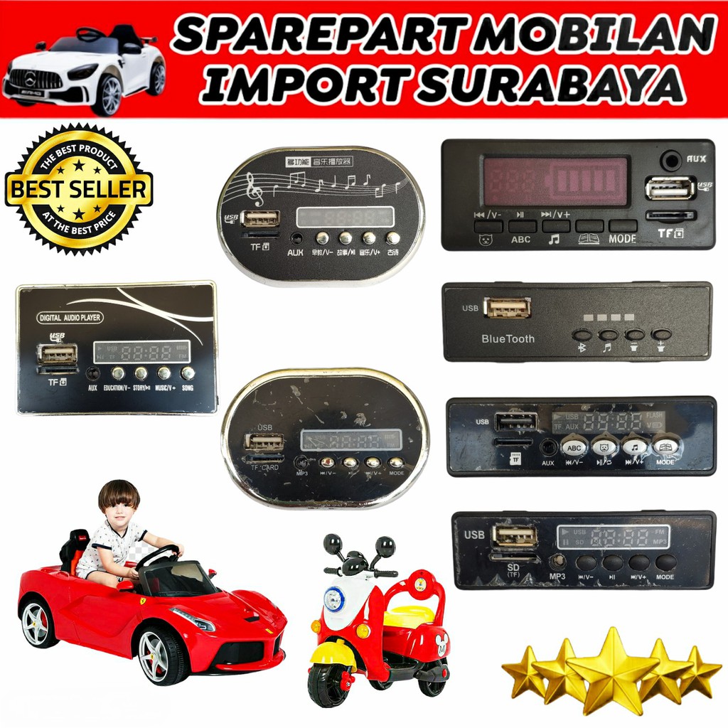 Jual Mp3 Modul Musik Bluetooth 6 Volt Pmb Lambrado Pliko Lamborghini Mainan Mobil Aki Anak Ic Music 6Volt | Shopee Indonesia