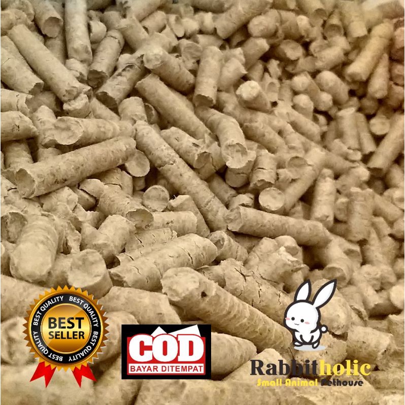 Jual Wood Pellet Pelet Kayu cat litter smal animal bedding 1kg Shopee