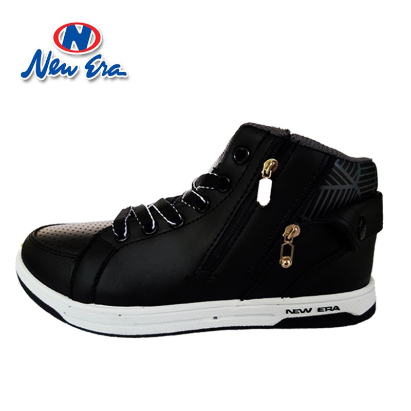 New Era Tuscany Sepatu Sekolah Sepatu Casual Warna Hitam