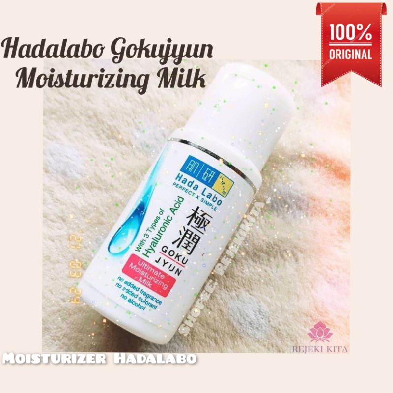 Jual Hada Labo Moisturizing Milk Gokujyun Ultimate 100ml (garis/strip