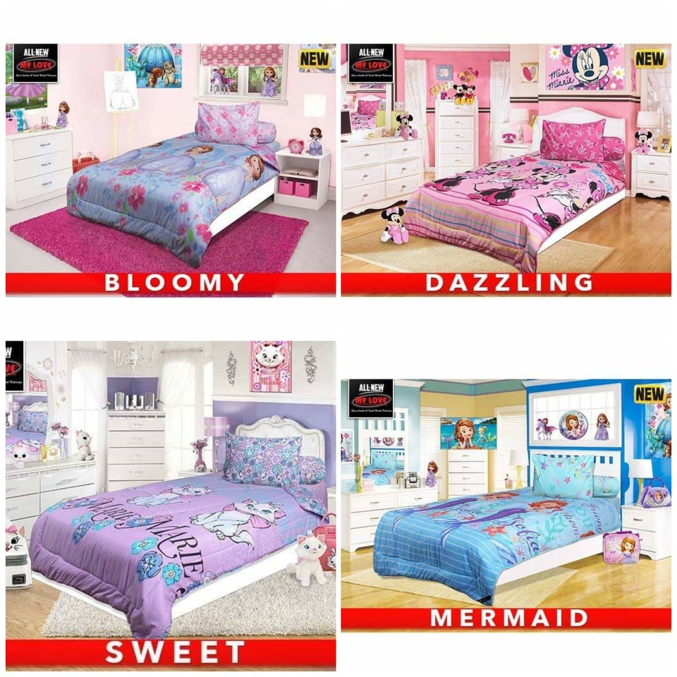 Bed Cover My Love Warna Ungu Ide Perpaduan Warna