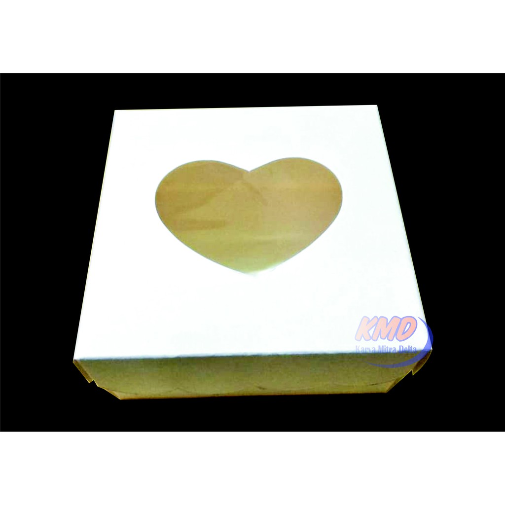 Dus Kue / Donat ukuran kecil bahan ivory untuk isi kue / donat 1 pcs