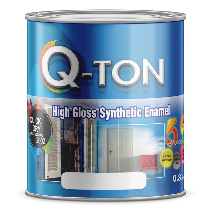 Jual Cat Minyak Qton Zinc Chromate PFF Paint Ukuran 3.5 Liter Cat Besi Shopee Indonesia