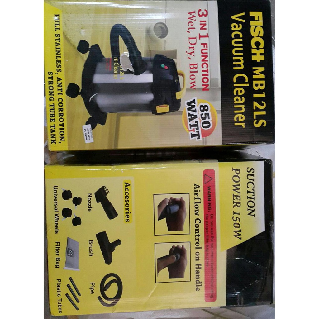 Mesin Vacum Cleaner Fisch MB 12 LS / Mesin Sedot Debu / Vacuum Cleaner Shopee Indonesia