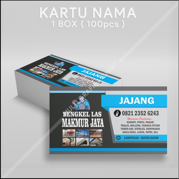 Contoh Kartu Nama Bengkel Las Belajar Menjawab