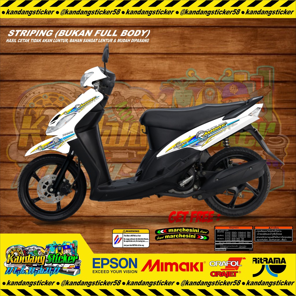 Contoh Modifikasi Motor Mio Sporty Street Racing Modifnew