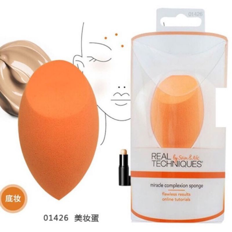 Jual Real Techniques Miracle Complexion Sponge Beauty Blender | Shopee Indonesia