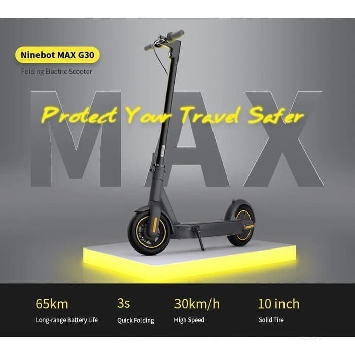 Jual Original Segway Ninebot Max G30 Kick Scooter Folding Electric Scooter | Shopee Indonesia