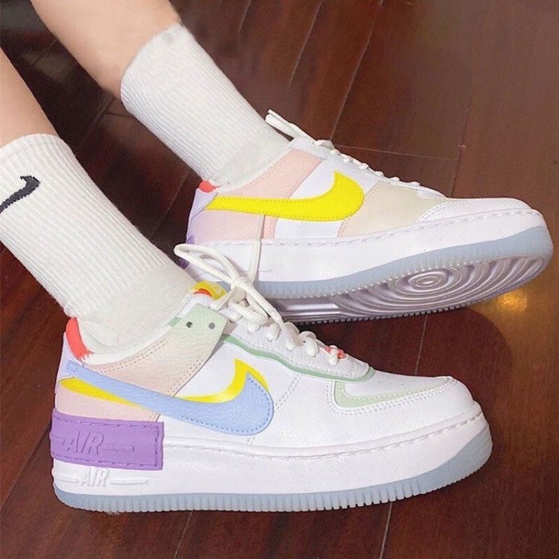 Jual Nike Air Force 1 Shadow White/Hydrogen Blue-Purple | Shopee Indonesia