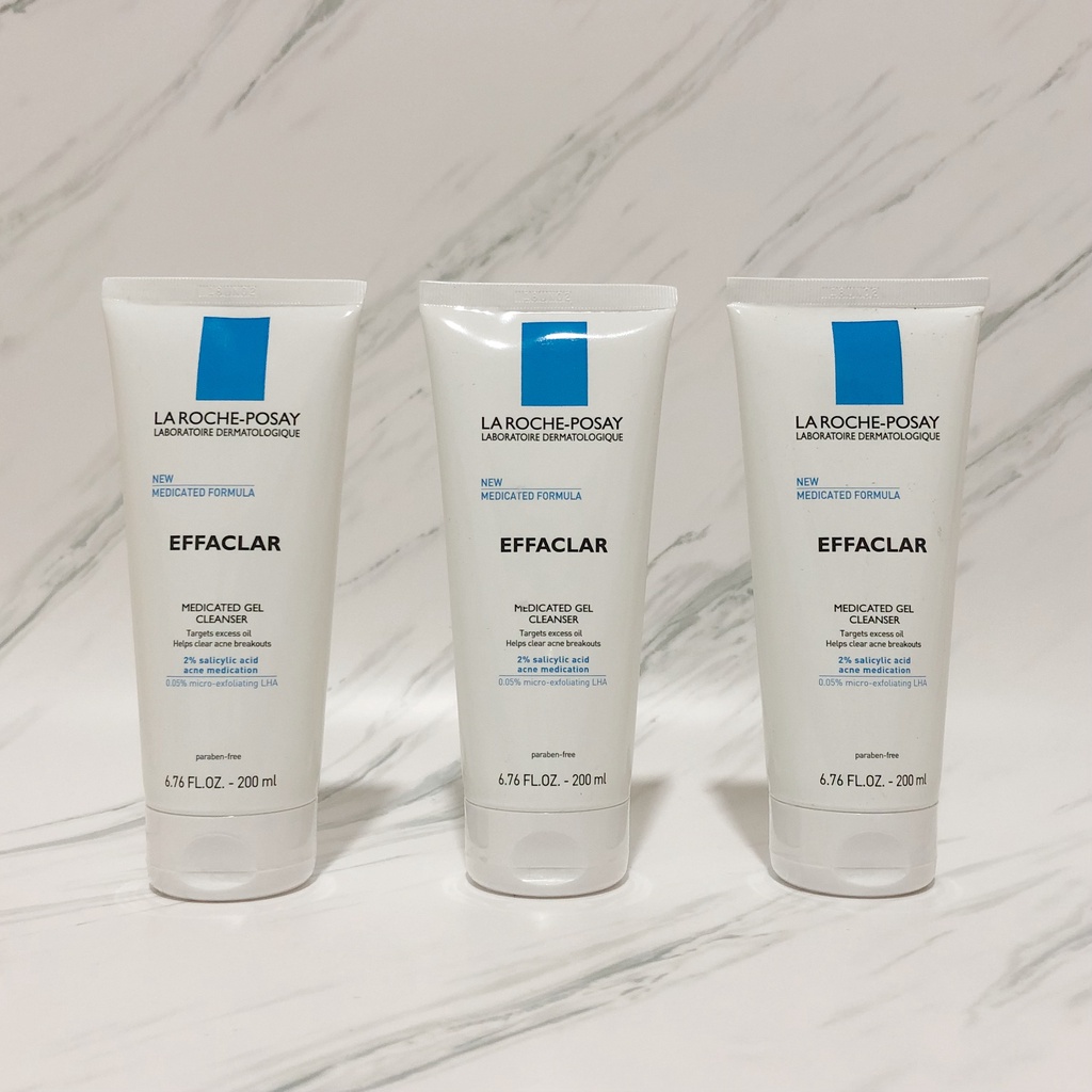 Jual Exp 08/24 La Roche-Posay Effaclar Medicated Gel Cleanser Acne Face Wash With Salicylic Acid | Shopee Indonesia