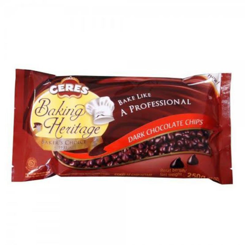Jual Ceres Dark Chocolate Chip 250 gram Shopee Indonesia