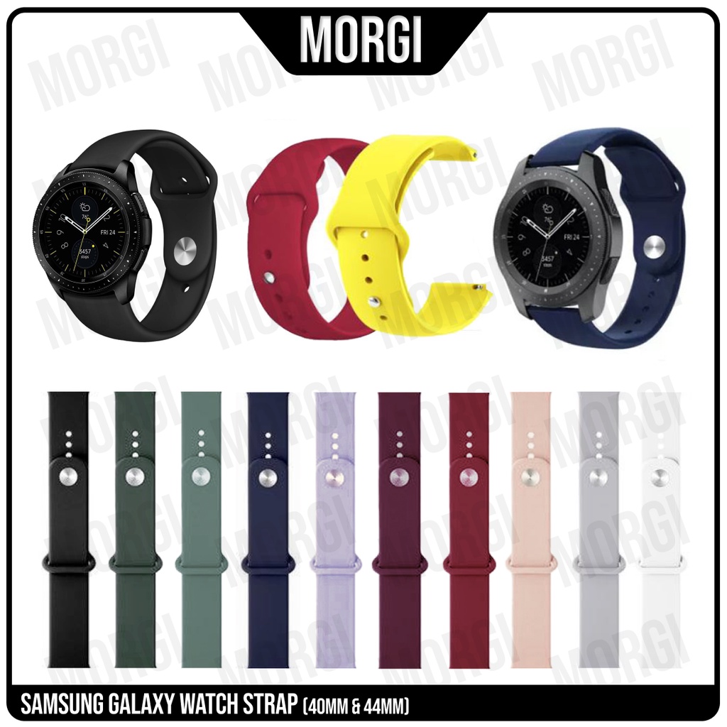Jual Strap Samsung Galaxy Watch Active 3 2 1 40Mm 44Mm Size 40 44 Mm Silikon Tali Smartwatch Band Polos | Shopee Indonesia