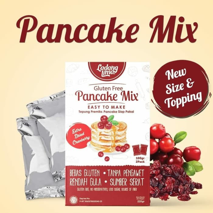 Ladang Lima Pancake Mix / Tepung Premiks Pancake 220g new size