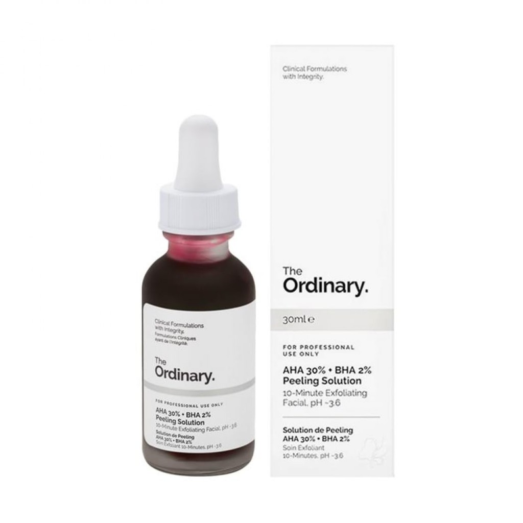 Jual The Ordinary Aha 30% + Bha 2% Peeling Solution 30Ml | Shopee Indonesia