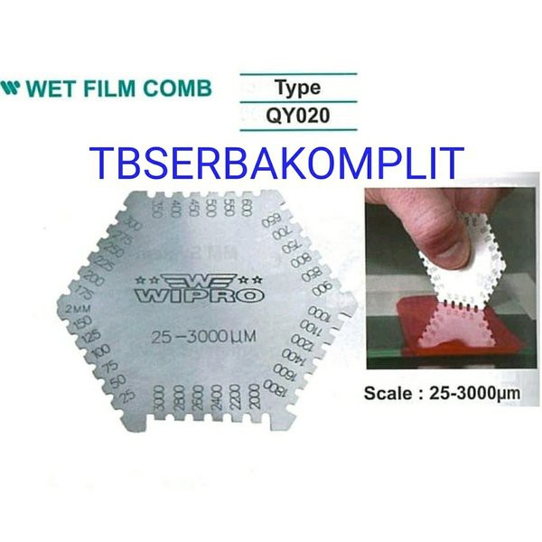 Jual Wet Film Comb Wipro QY020 Wet Film Thickness Gauge Gage Combs Alat
