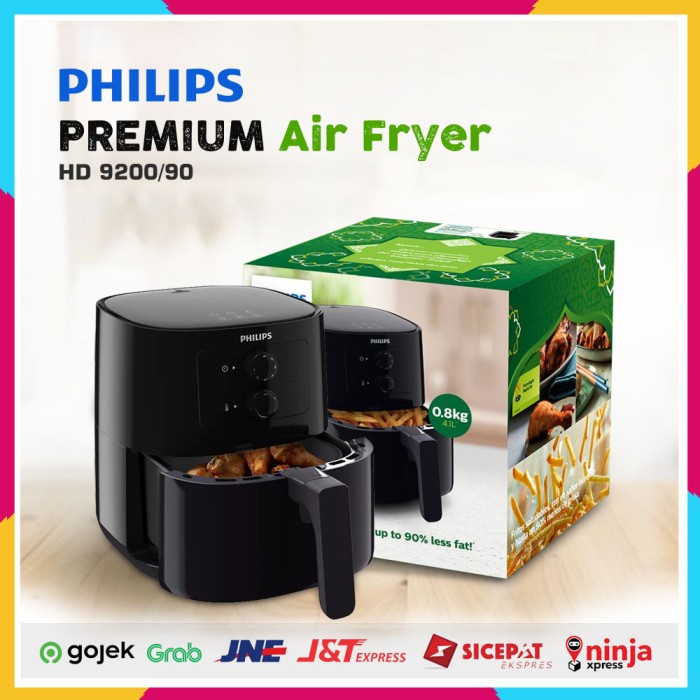 Jual Premium Air fryer Philips HD9200/90 HD 9200 1400 Watt