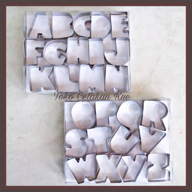 Cetakan donat huruf alfabet cutter donat huruf abjad AZ Shopee Indonesia