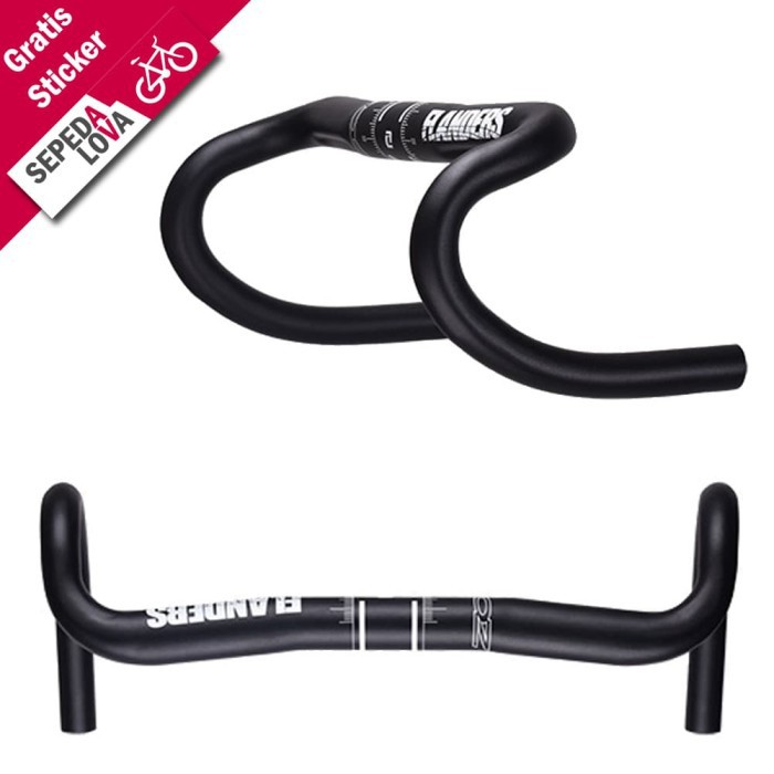 Jual Terbaik Handlebar Stang Sepeda Balap Fixie Dropbar Alloy Zoom Flanders Os | Shopee Indonesia