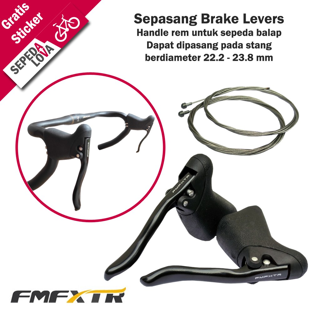 Jual 1 Set Handle Brake Levers Stang Handelbar Sepeda Balap | Shopee Indonesia
