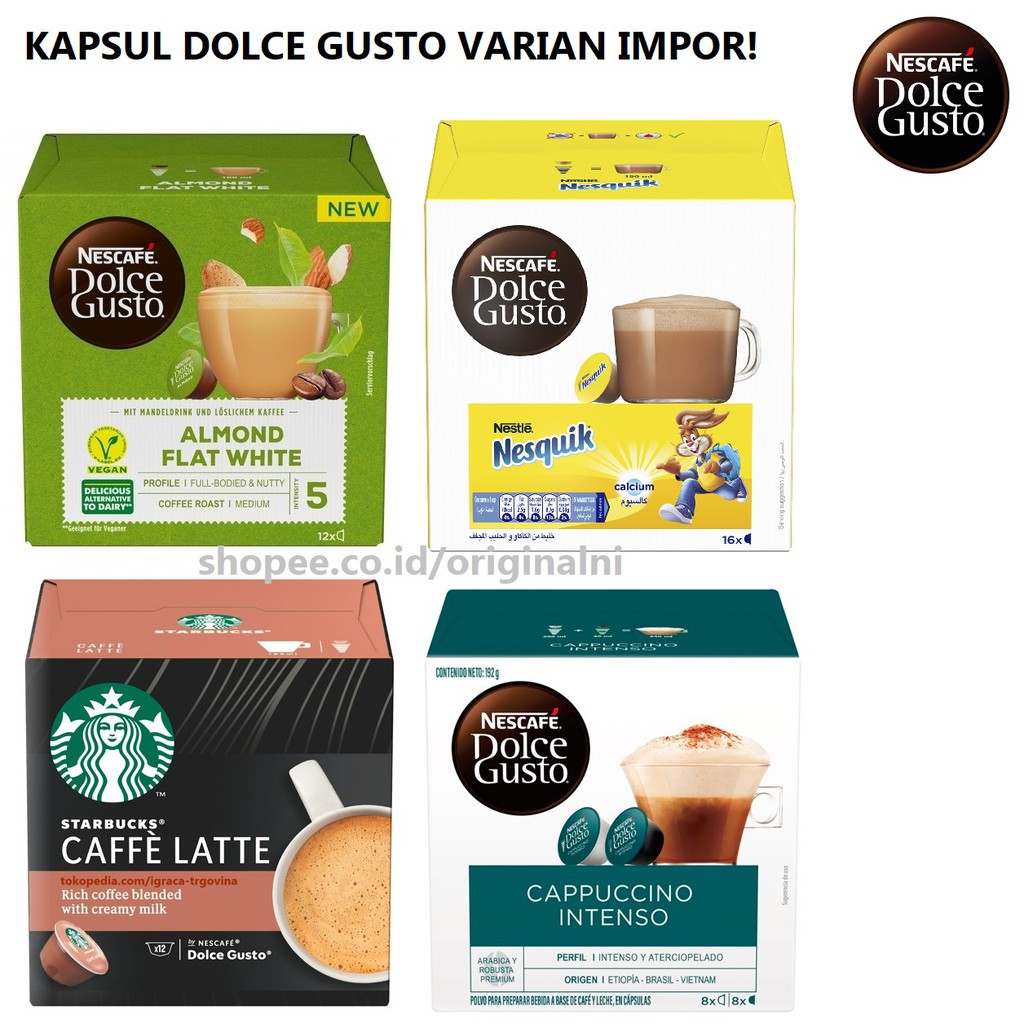 Jual Nescafe Dolce Gusto Import Ecer Coffee Capsule | Shopee Indonesia