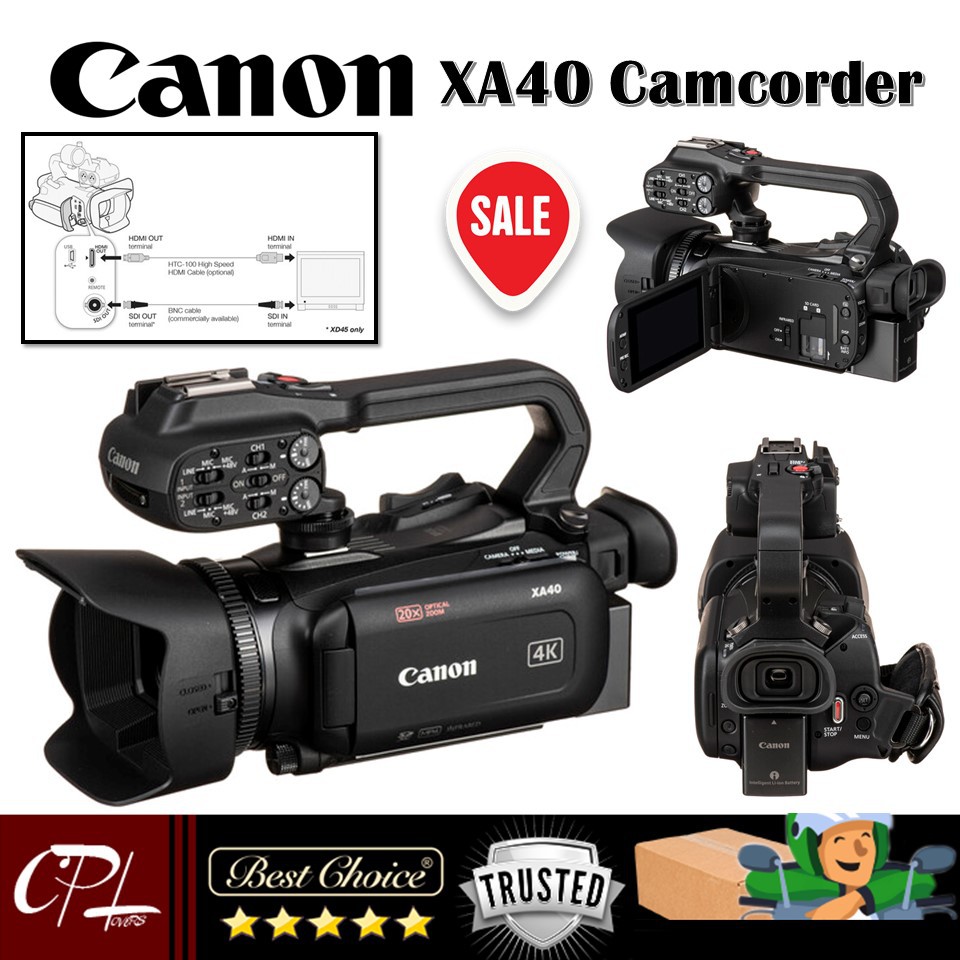 Jual Canon XA40 Professional UHD 4K Camcorder Shopee Indonesia