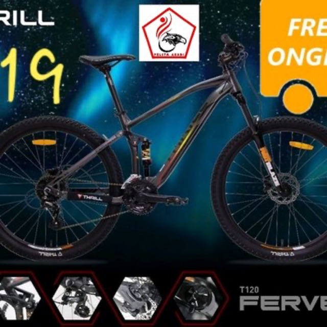 SEPEDA MTB THRILL FERVENT 3.0 27.5 INCH FULL SUSPENSION ALLOY REM