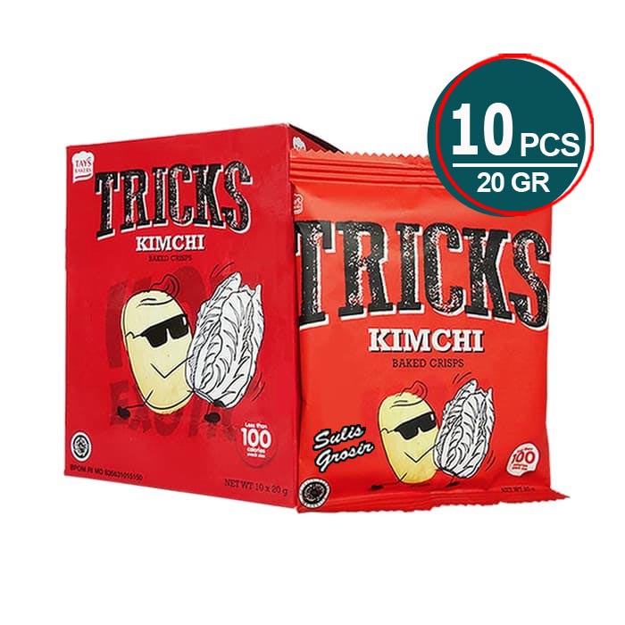 Tricks Kimchi Biskuit Kentang Panggang 1 Box Isi 20 gr x 10 pcs