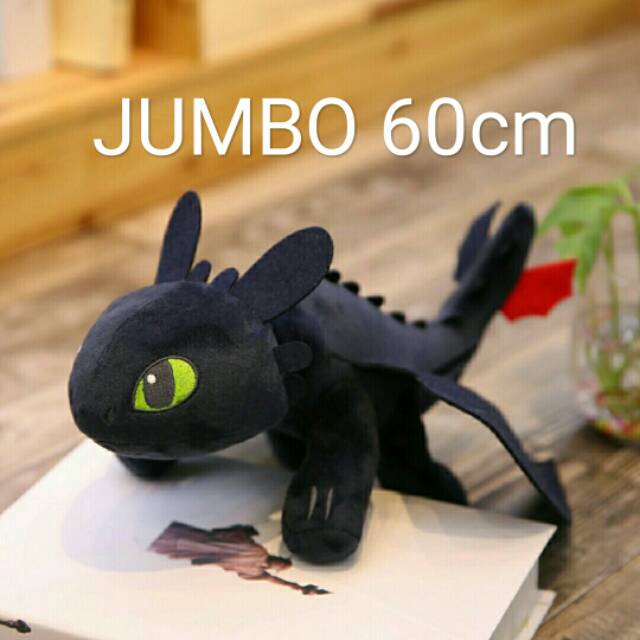 Jual PROMO Boneka toothless 60cm jumbo / dragon plush dreamworks