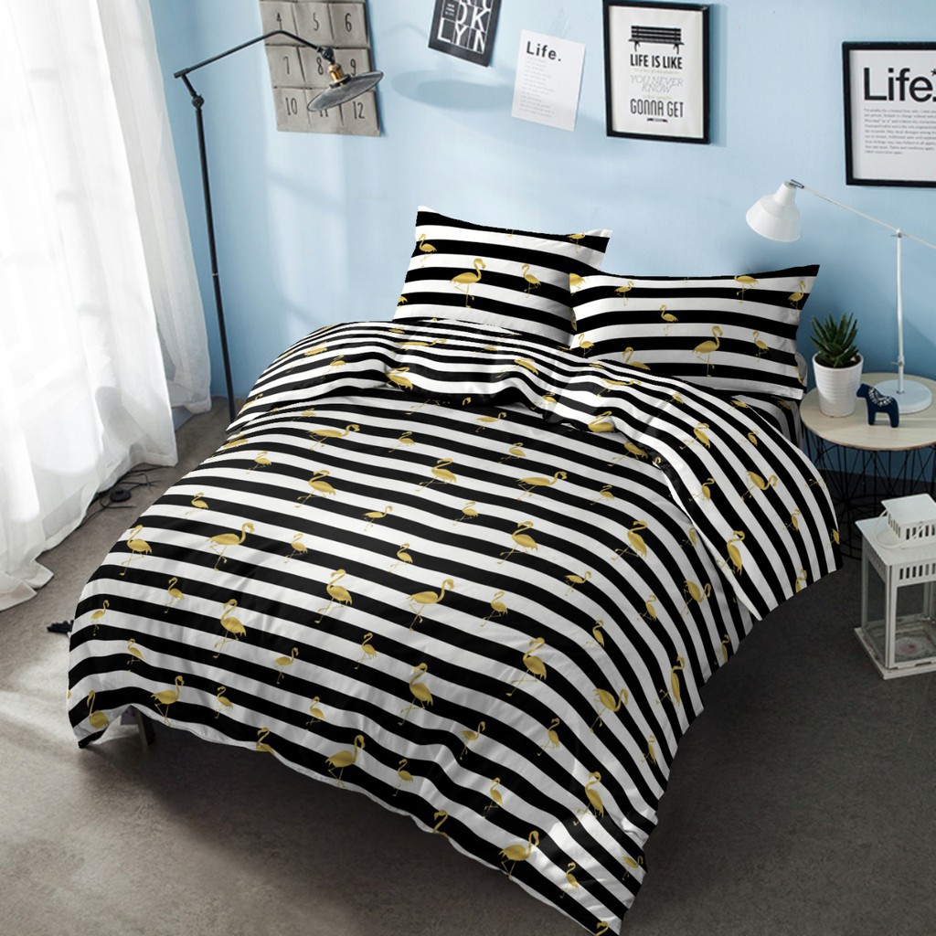 Kintakun Bed Cover Only King Flamenco D'luxe Gold Hitam Uk