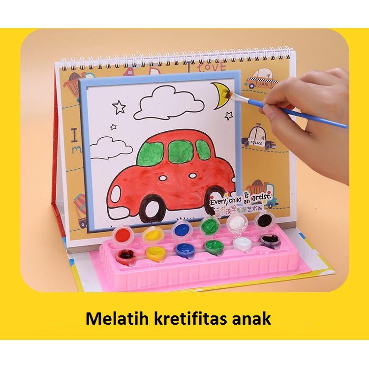 Jual Buku Gambar Melukis Menggambar Dengan Cat Air Dan Kuas Painting Book Anak Indonesia|Shopee Indonesia 750_X_750_jpg